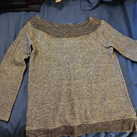 LOFT Sweaters - LOFT Black, Grey and White Sweater